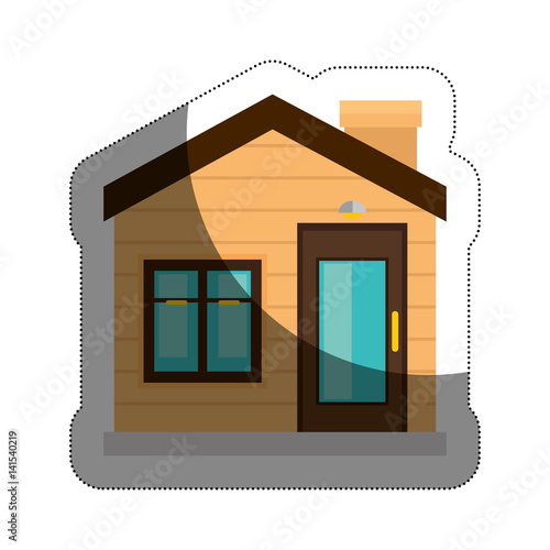 house exterior isolated icon