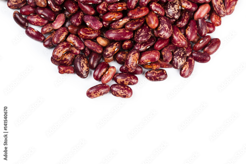 Red beans isolated on white background Red beans isolated on white background