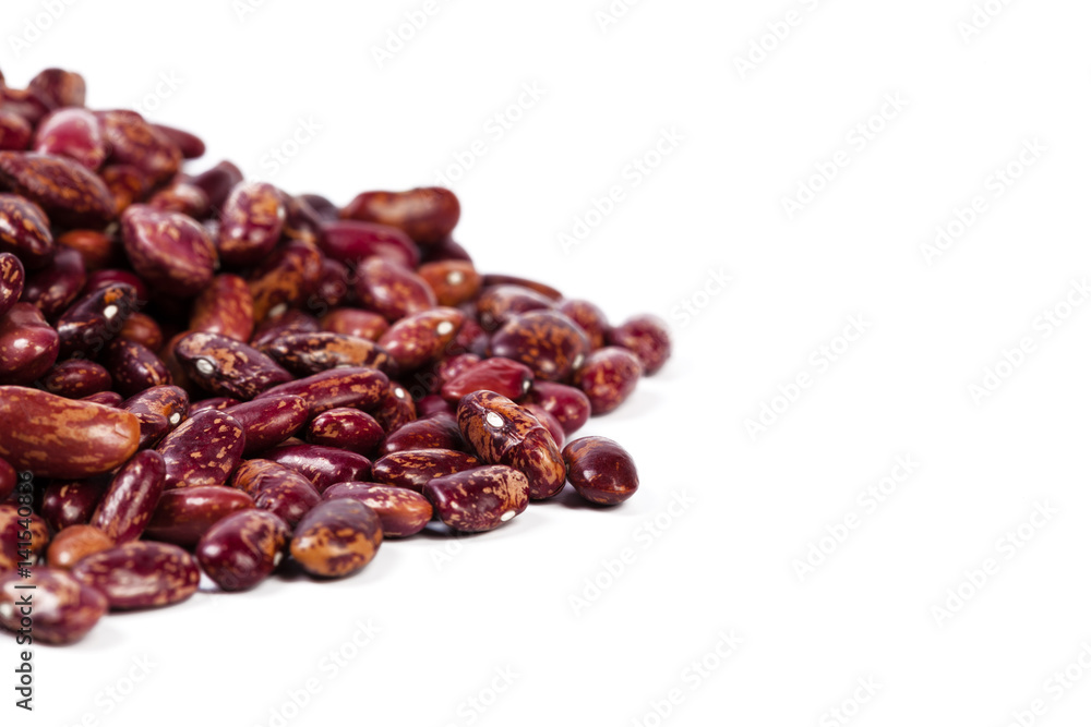 Red beans isolated on white background Red beans isolated on white background