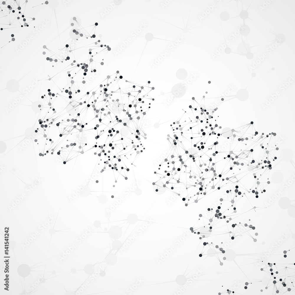 Obraz premium Futuristic abstract dna