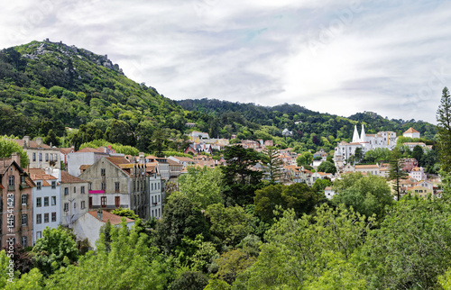 View of the popular scenic Sintra, Portigal photo