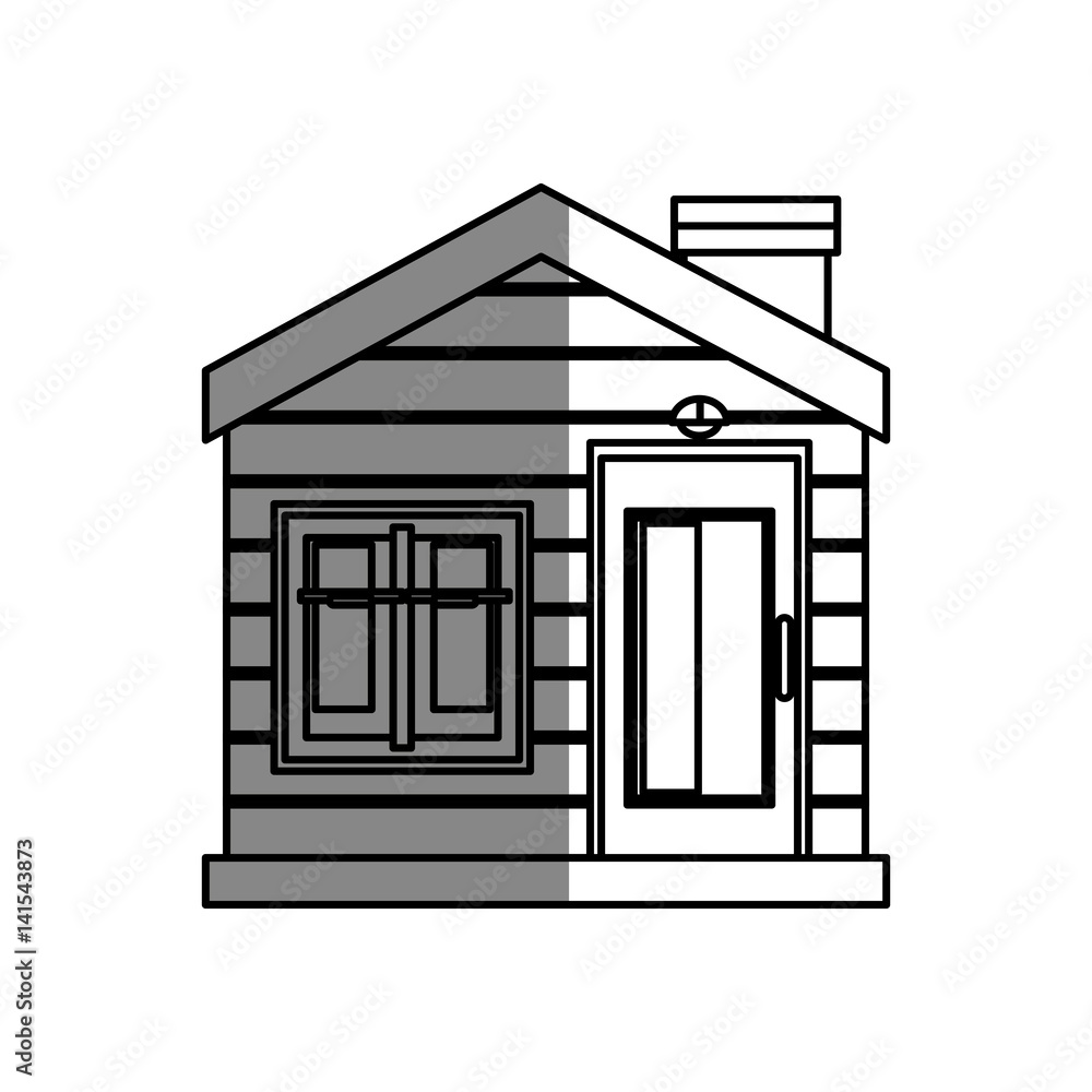 house exterior isolated icon