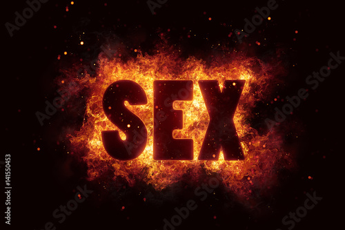 sexy sex adult xxx text on fire flames explosion burning photo