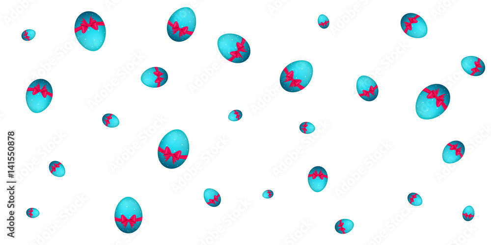 Easter background. Colorful glossy Easter eggs isolated on white background Easter background. Colorful glossy Easter eggs isolated on white background