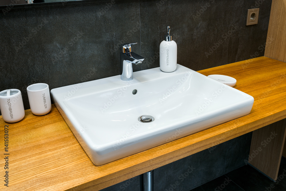 Fototapeta premium washstand in bathroom