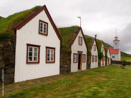 Iceland - Traditional houses in Laufas