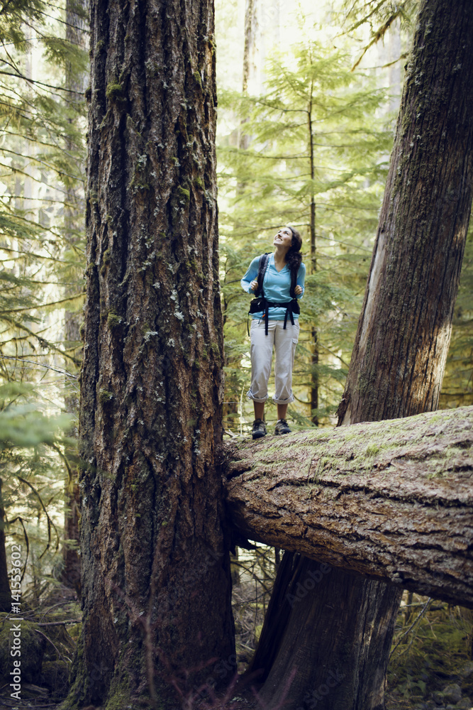 Young woman admiring nature Young woman admiring nature