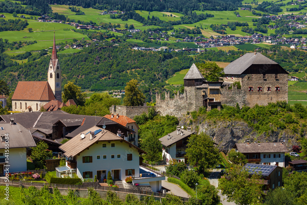 Small town of Gufidaun (Gudon) near Klausen in south Tirol, Italy