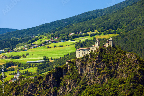 Amazing view of Sabiona Castle in Chiusa (Klausen), Northern Ital © jahmaica