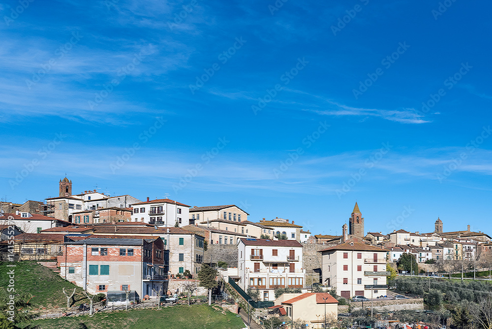 The town of Monte San Savino Tuscany-Italy