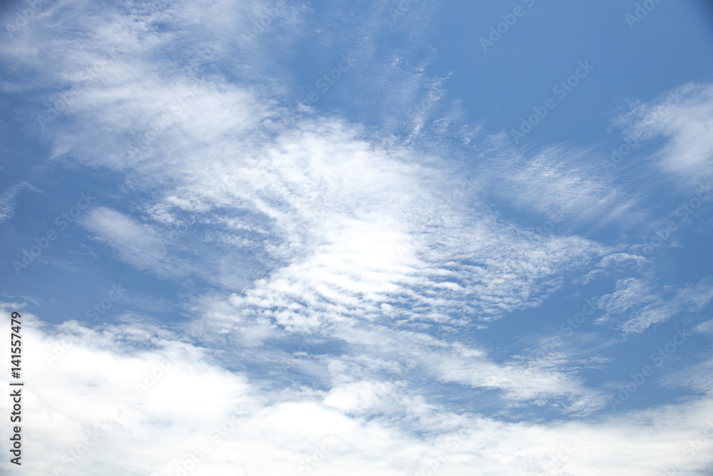 blue sky with cloud