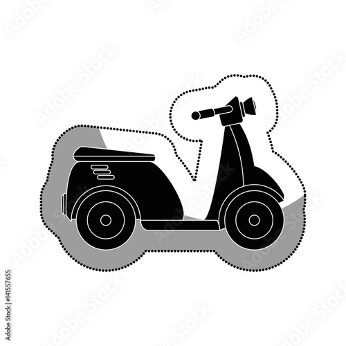 scooter vehicle isolated icon photo