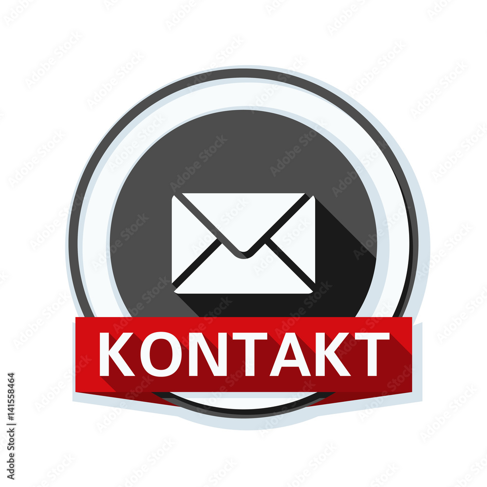 Mail Contact button illustration (non-English text - Contact) Mail Contact button illustration (non-English text - Contact)