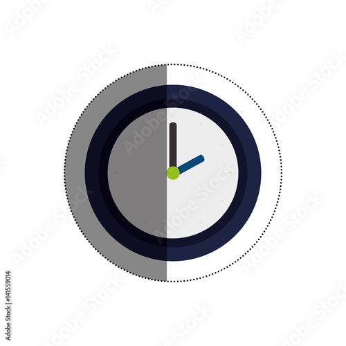time clock isolated icon