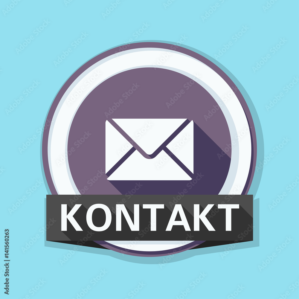 Mail Contact button illustration (non-English text - Contact) Mail Contact button illustration (non-English text - Contact)