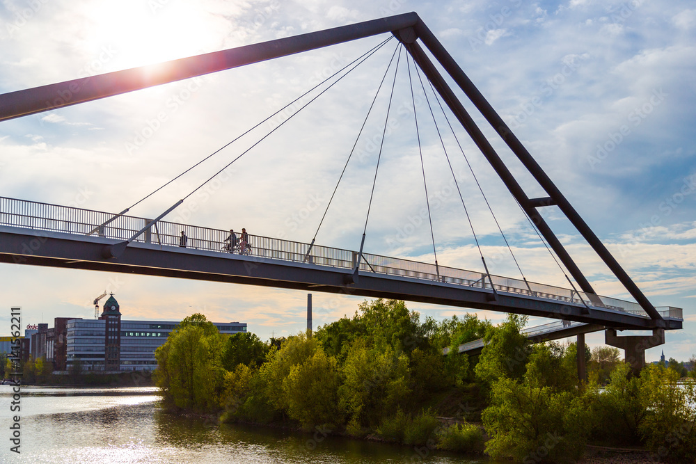 Fototapeta premium Rheinbrücke Düsseldorf