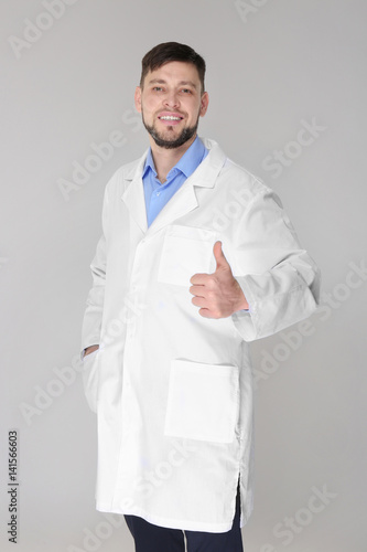 Young handsome pharmacist s...