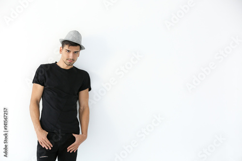 Handsome stylish young man ...