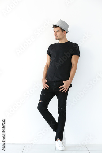 Handsome stylish young man ...