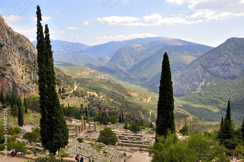 Delphi ruins in greece