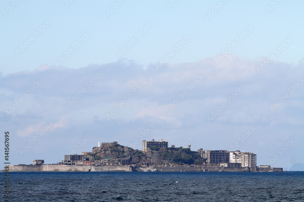Gunkan jima (battleship island) in Nagasaki, Japan