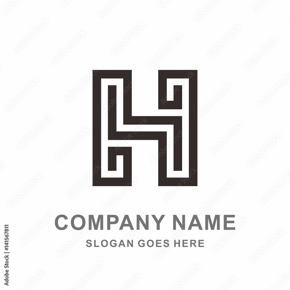 Monogram Letter H Geometric Infinity Square Morocco Motif Interior Architecture Business Company Stock Vector Logo Design Template Monogram Letter H Geometric Infinity Square Morocco Motif Interior Architecture Business Company Stock Vector Logo Design Template