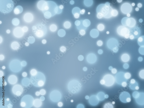 Blue bokeh background. Abstract vector illustration