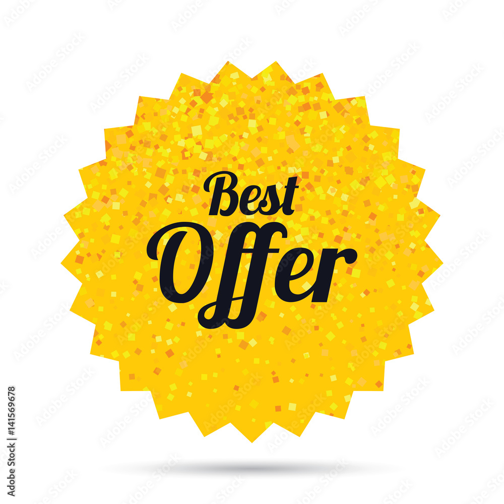 Best offer sign icon. Sale symbol. Best offer sign icon. Sale symbol.
