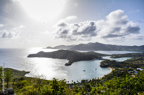 Antigua Bay, view from Shirely Heights, Antigua, West Indies, Caribbean photo