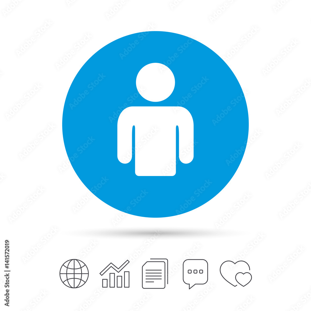 User sign icon. Person symbol. User sign icon. Person symbol.