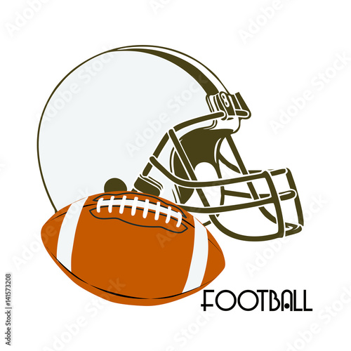 american football sport icon vector illustration design