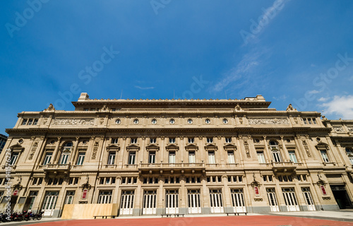 Famous landmark of Buenos Aires, Argentina, theater Colon teatro on a sunny day photo