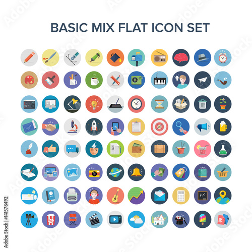 Universal Flat Icons Set