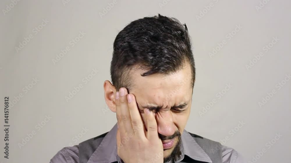 Young businessman with a toothache, Tooth Pain Young businessman with a toothache, Tooth Pain