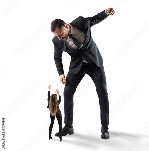 Fotografie Humiliation and violence at work