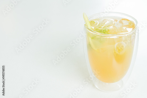 Iced lemon glass