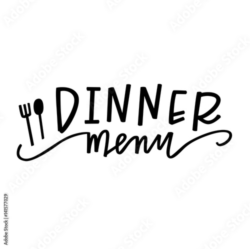 Dinner menu