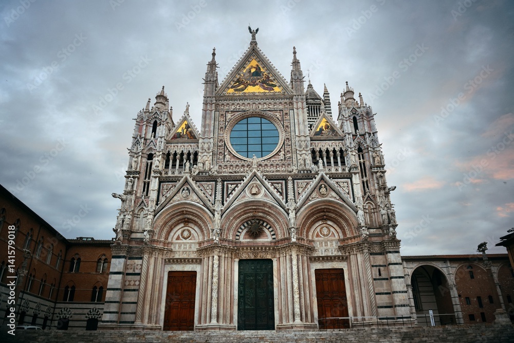 Siena Cathedral in an overcast day