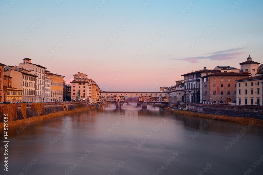 Florence Ponte Vecchio sunrise