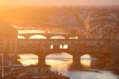 Florence skyline sunset