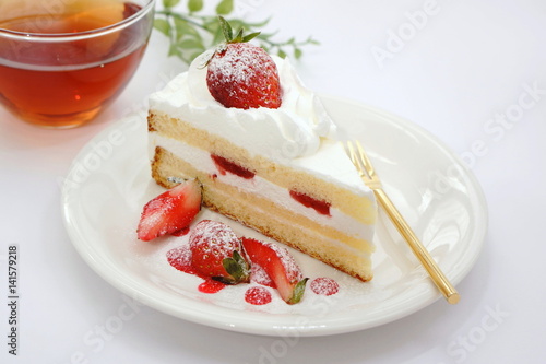 Fotografía 苺のショートケーキ