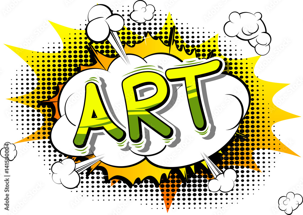 Art - Comic book style word on abstract background. Art - Comic book style word on abstract background.