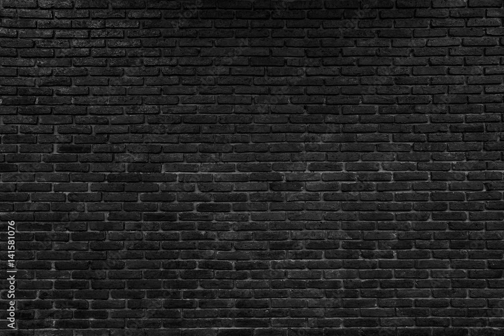 Obraz premium tło wzór czarny ceglany mur
