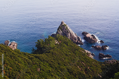 The rugged west coast of Yakushima Island (Japan)