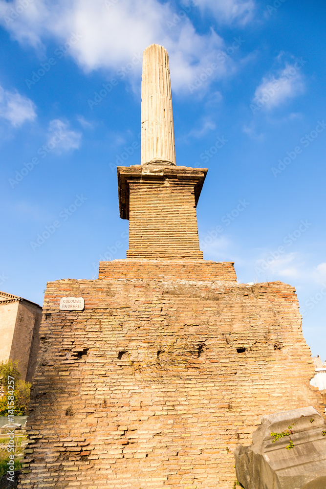 Rome, Italy. Roman Forum: Honorary Column
