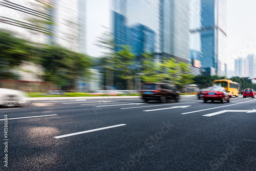 urban traffic view in modern city of China. © fanjianhua