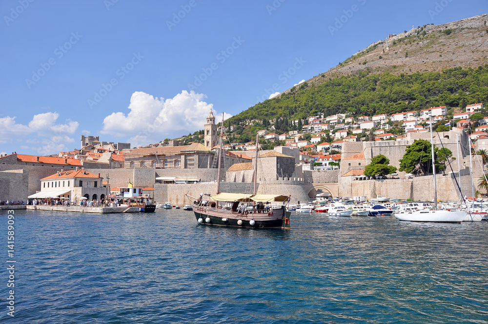 Croatia. The view of the city of Dubrovnik