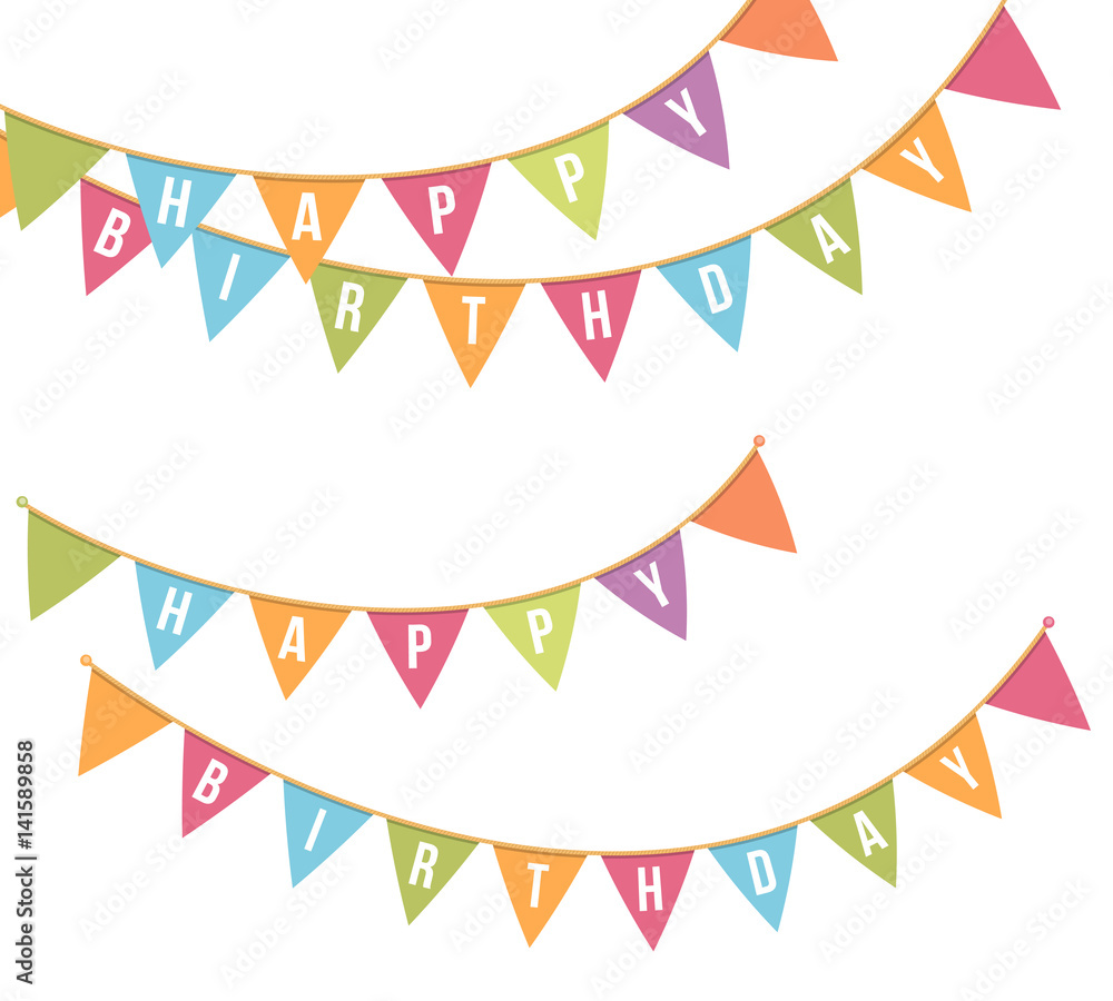 Happy Bithday Bunting Happy Bithday Bunting