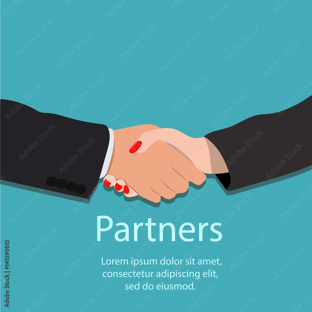 handshake, partnership or teamwork concept handshake, partnership or teamwork concept