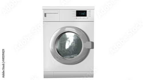 Wallpaper Mural Washing machine, Fully automatic washing machine - isolated on white Torontodigital.ca
